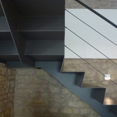 detail materiaux escalier
